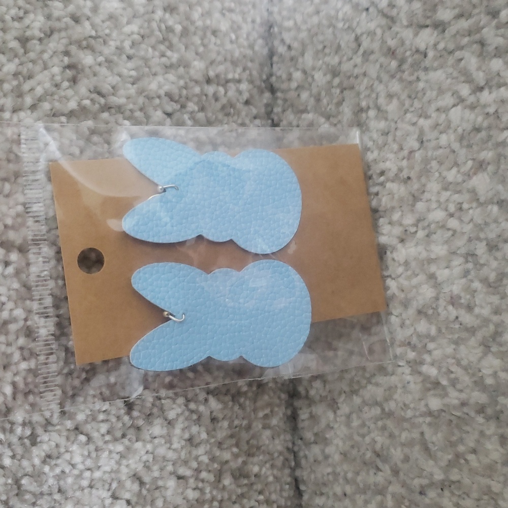 Light Blue Bunny Earrings